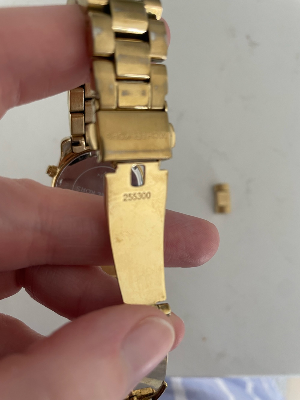 Michael Kors Gold Tone Chronograph Bracelet Watch - Picture 5 of 6